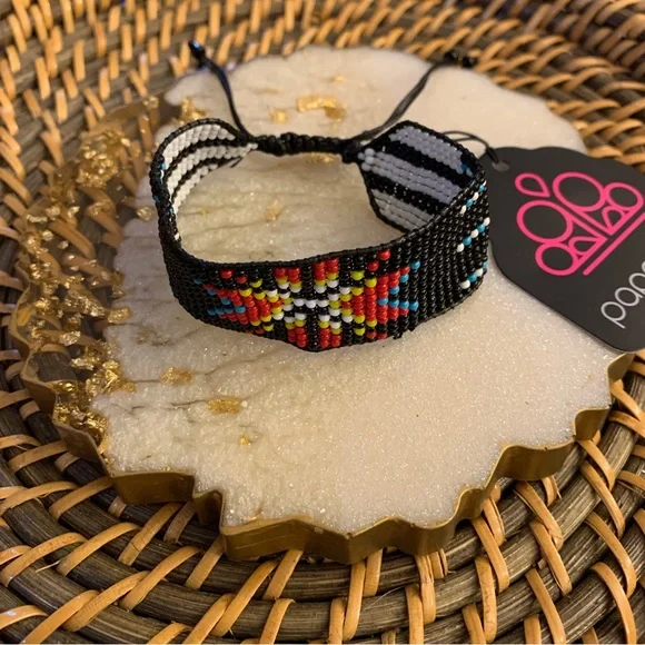 paparazzi Jewelry Beaded Badlands Pull Tie Bracelet Poshmark